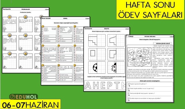 HAFTA SONU ÖDEVİMİZ