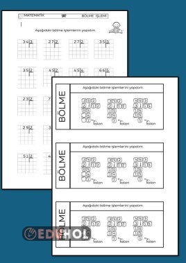 KALANLI BÖLME DEFTER VE ÇALIŞMA KAĞIDI