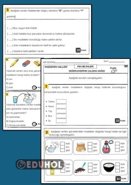 MADDENİN HALLERİ DEĞERLENDİRMA