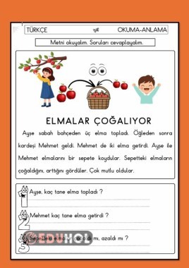 OKUMA ANLAMA METNİ TOPLAMAYA GEÇİŞ