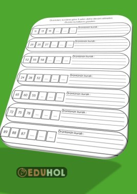 ÖRÜNTÜ KURALI BUL ADIMI DEVAM ETTİR ÇALIŞMA KAĞIDI