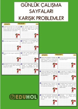 problemler çalışma sayfası