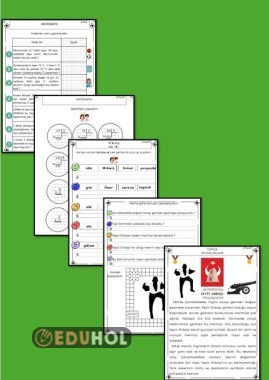 SEYİT ONBAŞI OKUMA ANLAMA, BOYAMA, ANLAMLI KURALLI CÜMLE, DÖRT İŞLEM VE PROBLEM