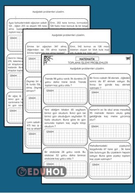 TOPLAMA PROBLEMLERİ ÇALIŞMA KAĞIDI