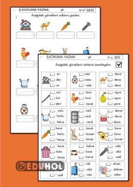 V SESİ DİKTE, OKU İŞARETLE ÇALIŞMA KAĞIDI