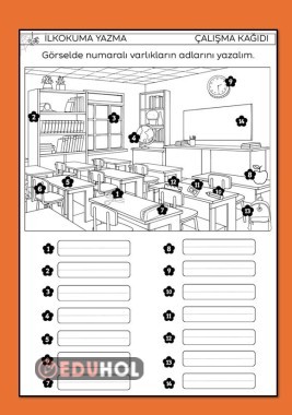 VARLIKLARIN ADINI YAZ ÇALIŞMA KAĞIDI