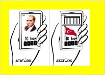 10 KASIM ATATÜRK TELEFON EKRANI ÇALIŞMA  KAĞIDI İKİ AYRI SAYFA