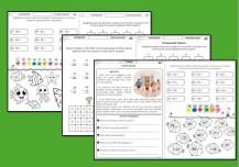 AYRI AYRI 6 SAYFA TATİL ÇALIŞMA KAĞIDI( TOPLAMA VE ÇIKARMA )