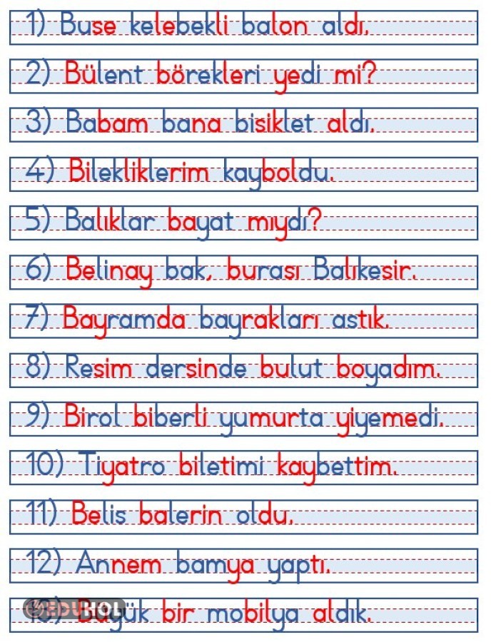 'B' Sesi Okuma Ve Dikte Çalışm... | Eduhol - Ders Videoları İzle Online ...