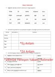 Türkçe Etkinliği