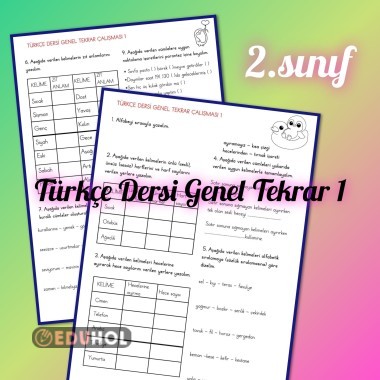 Türkçe dersi dilbilgisi konuları tekrarı
