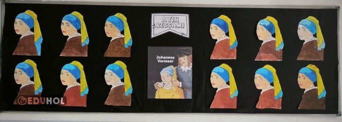 ayın sanatçısı Johennes Vermeer-İnci Küpeli Kız