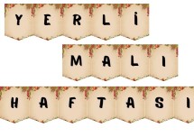 'YERLİ MALI HAFTASI' YAZISI FLAMA