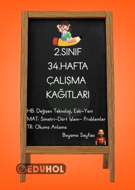 2.Sınıf 34.Hafta Çalışma Kağıtları