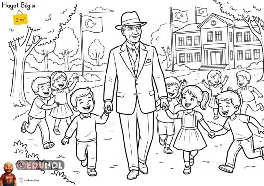 Atatürk Boyama Sayfası