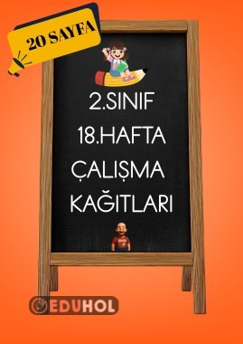 TYMM 18.Hafta Çalışma Kağıtları (2.Sınıf) - 20 Sayfa Genel Tekrar