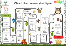 2.Sınıf Eldesiz Toplama İşlemi Oyunu