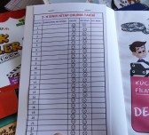 kitap okuma takip çizelgesi