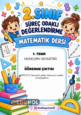 2. SINIF MATEMATİK SÜREÇ ODAKLI DEĞERLENDİRME GEOMETRİK ŞEKİLLER