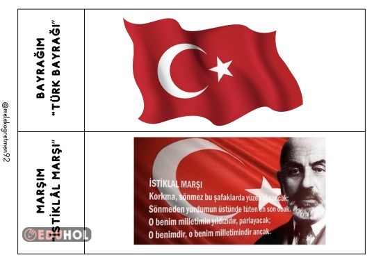 BAYRAĞIM VE MARŞIM İNTERAKTİF DEFTER