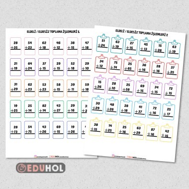 ELDELİ ELDESİZ TOPLAMA İŞLEMİ (KARIŞIK)