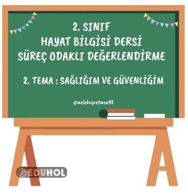 HAYAT BİLGİSİ 2. TEMA SÜREÇ ODAKLI DEĞERLENDİRME SAĞLIĞIM VE GÜVENLİĞİM