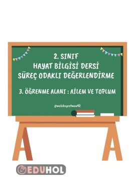 HAYAT BİLGİSİ 3. ÖĞRENME ALANI SÜREÇ ODAKLI DEĞERLENDİRME AİLEM VE TOPLUM