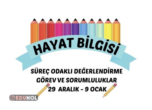 HAYAT BİLGİSİ SÜREÇ ODAKLI DEĞERLENDİRME GÖREV VE SORUMLULUKLAR