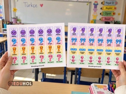 NOKTALAMA İŞARETLERİ DEFTER ŞABLONLARI