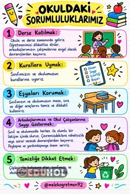 OKULDAKİ SORUMLULUKLARIMIZ NOTLAR