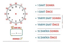 2. SINIF SAAT ŞABLONU YAZ SİL