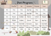 3.sınıf ders programı