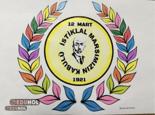 12 Mart Mehmet Akif Ersoy Boyama Sayfası