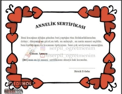 Anne sertifikası