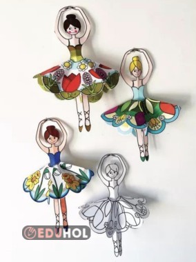 Çiçek Kız boyama sayfası