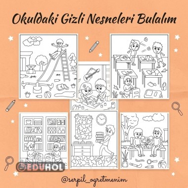 Gizli nesne bul - okul