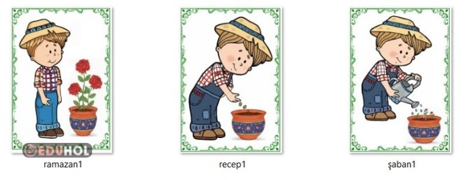 ÜÇ AYLAR TEMSİL ÇOCUKLARI RENKLİ