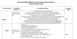 4.Sınıf Türkçe Bep Planı