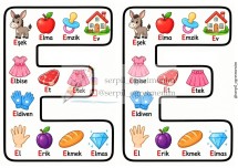 E SESİ DEFTER YAPIŞTIRMA ETKİNLİK
