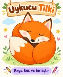 Tilki 3 Boyutlu Boyama Sayfası