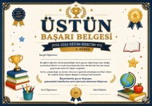 Üstün Başarı Belgesi