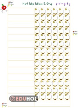 5.Grup Harf Takip Tablosu