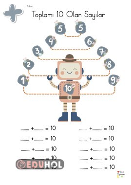 Toplamları 10 Olan Sayılar