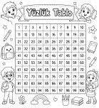 Yüzlük tablo boyamalı