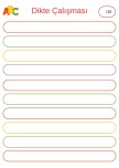 Dikçe Çalışması Şablonu