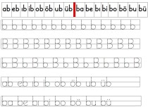 B sesi hece kelime ve metin çalışması