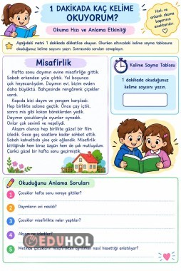 1 dakikada kaç kelime okuyorum? -6
