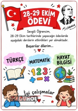 2. Sınıf – 28-29 Ekim Ödev Sayfaları