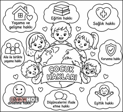 Çocuk Hakları Boyama