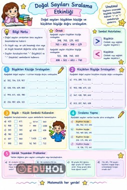 Doğal  Sayıları Sıralama Etkinliği